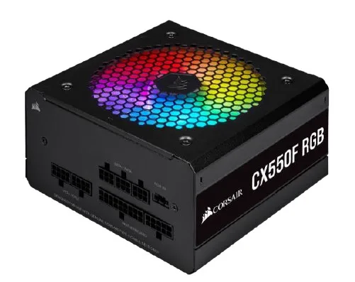 

SOURCE ATX 550W - CX550F FULL MODULAR - RGB BLACK - 80 PLUS BRONZE-WITH FORCA CABLE-CP-9020216-BR