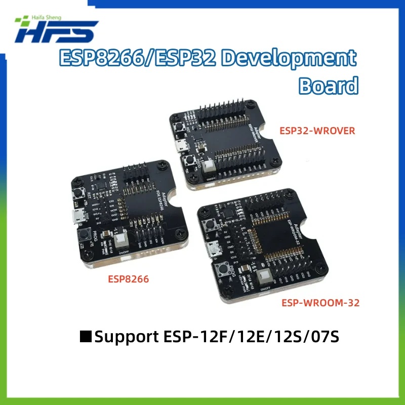 

ESP8266 ESP32 ESP-WROOM-32 ESP32-WROVER Development Board Test Burning Fixture Tool Downloader for ESP-12F ESP-07S ESP-12S