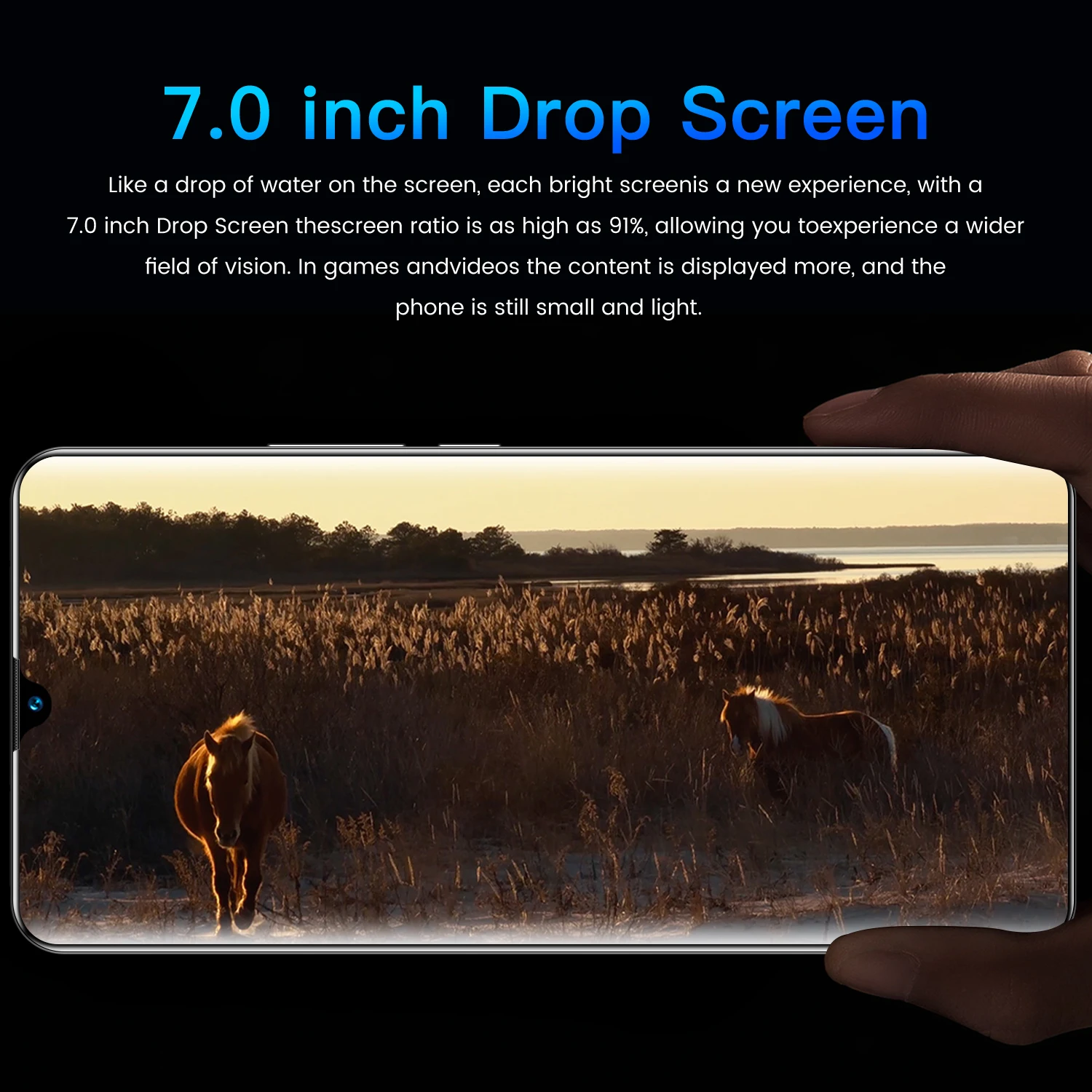 2022 global version new 7 0 inch waterdrop screen 5g smartphone 16gb512gb for xiaomi mi 11 ultra huawei samsung mobile phone free global shipping