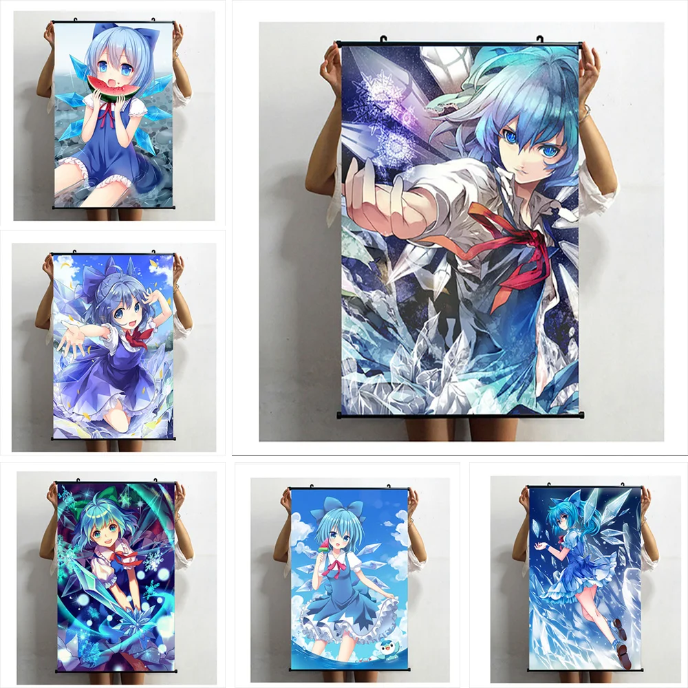 Плакаты Touhou Project Cirno Daiyousei, холст, искусство, Модульная картина, подвесные прокрутки, настенные художественные принты, Декор для дома