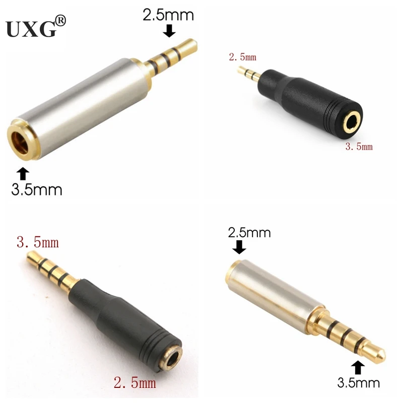 

New Jack 3.5 mm to 2.5 mm Audio Adapter 2.5mm Male to 3.5mm Female Plug Connector for Aux Speaker Cable Headphone Jack 3.5