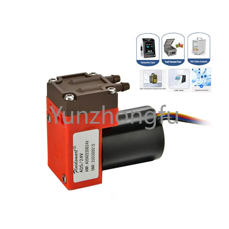 

Small Portable Mini Air Pump 12V DC Brushless Motor Lab Diaphragm Oil Free Vacuum Pump Electric Micro Air Compressor Pump