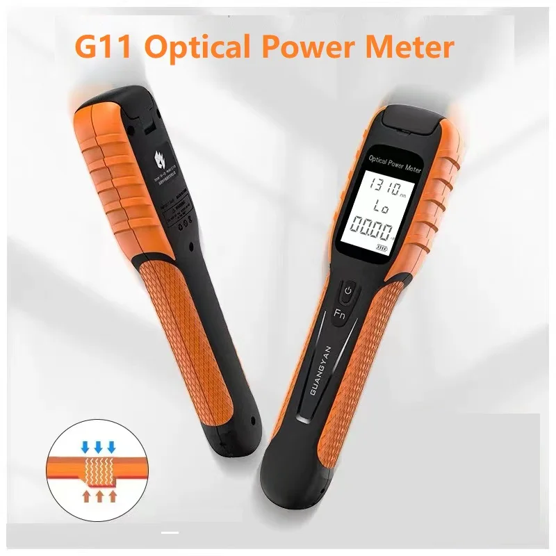 Multifunction New G11 High Precision Rechargeable Battery Optical Power Meter FTTH Color LCD Screen With Flash OPM 5G Wavelength