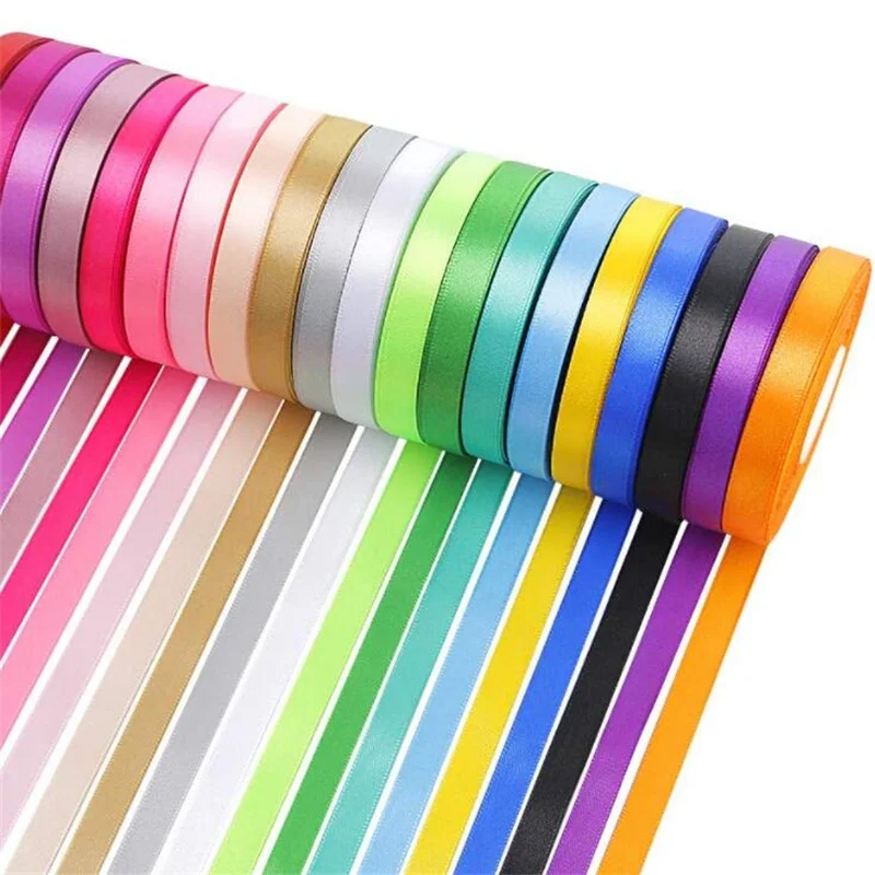 

1 рулон разноцветных искусственных бантов для упаковки подарков ручной работы, украшения для выпечки тортов, украшения для свадебной рождественской вечеринки