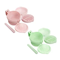 7 pieces of baby food supplement grinder baby food grinding bowl manual puree cooking press machines baby food mills tools