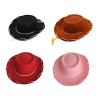 delicate string cowgirl hat western cowboy hat wide brim jazz hat gifts for boyfriend girlfriend daily wear