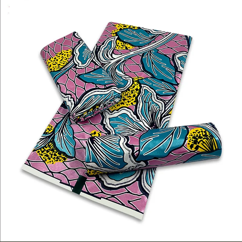 

2022 африканская восковая ткань, Анкара, блестящий батик, ткань, золотой воск Анкара, 100% хлопок, ткань для шитья, свадебная искусственная ткань