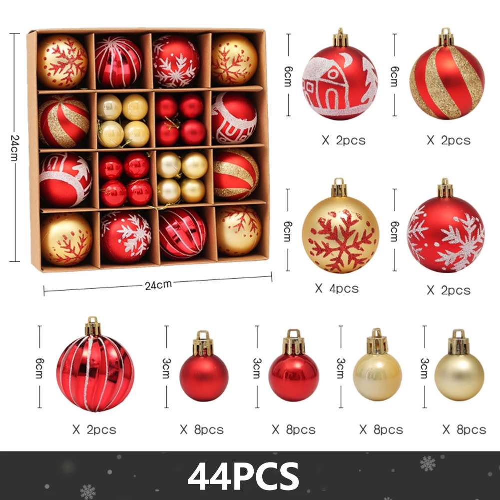 

42 шт., новогодние шары, 3 см/6 см