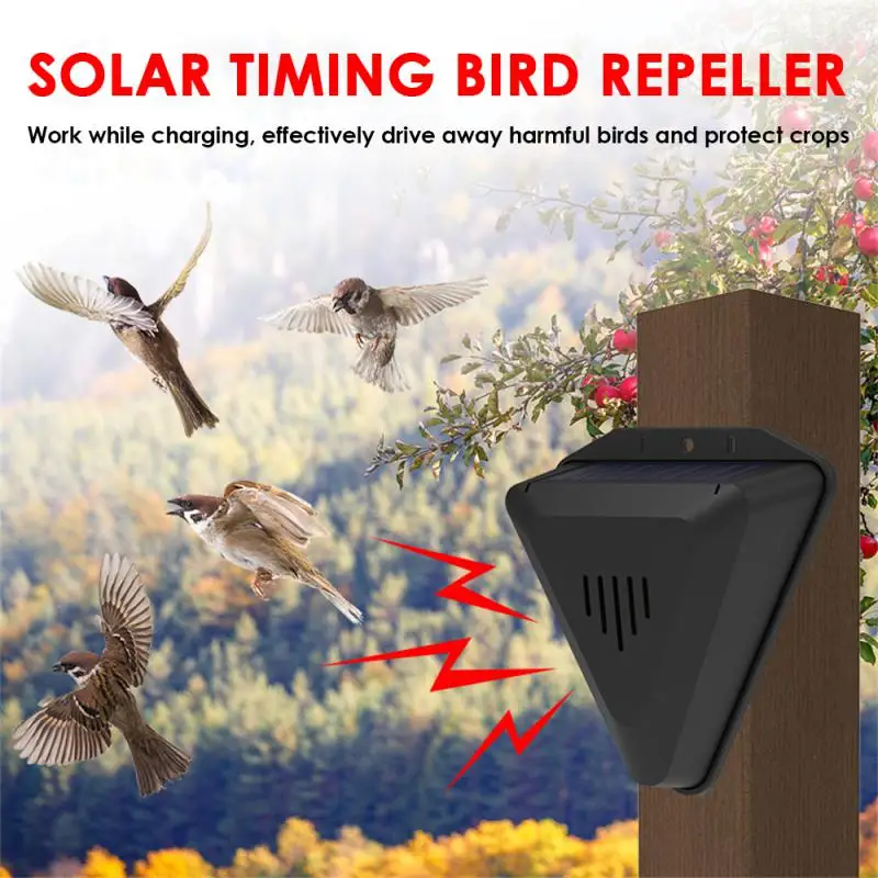 

Solar Lighting Security Alarm System Outdoor Drive Away Wild Animals Waterproof Alarm Siren Motion Sensor Animal Repellent