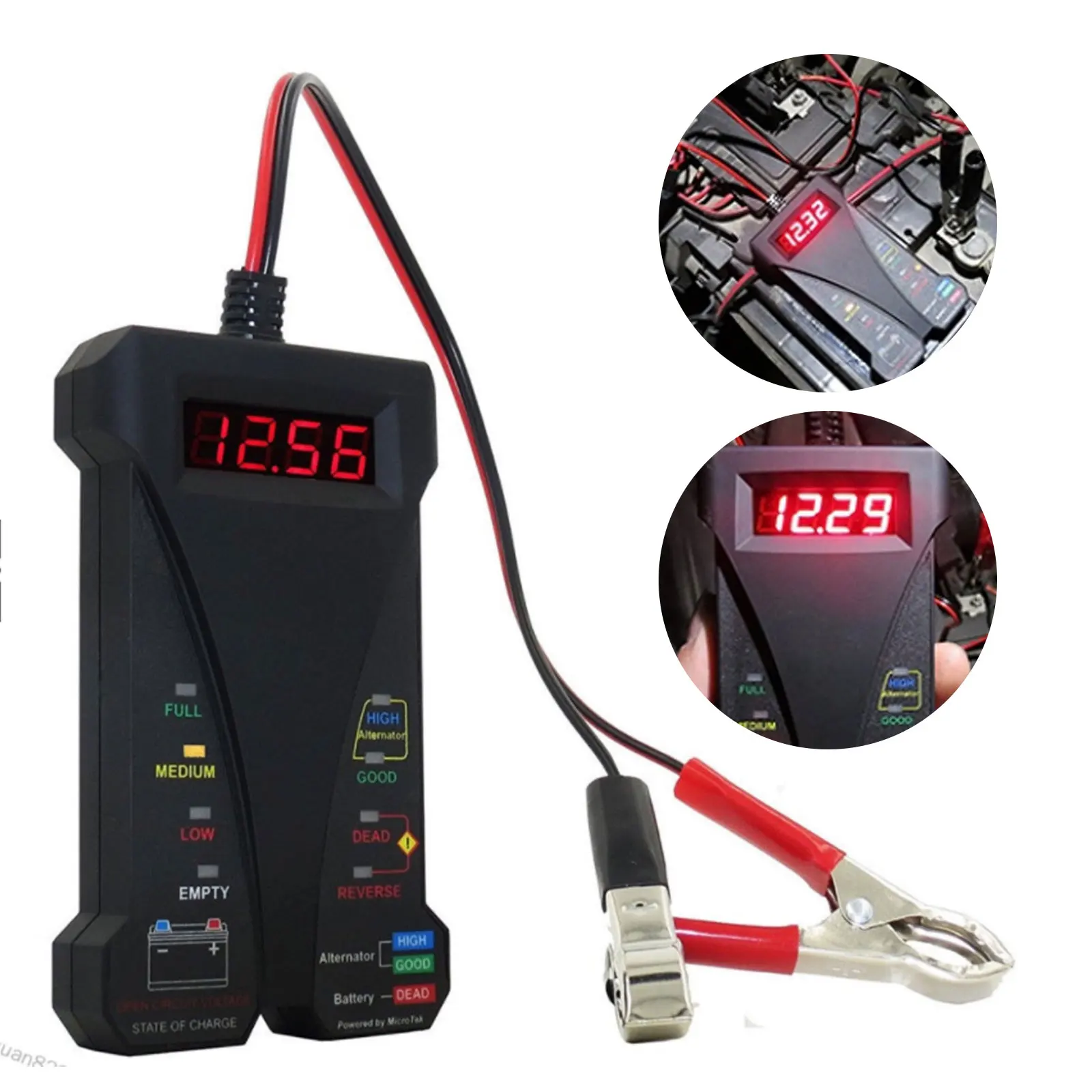 

12V LED Auto Digital Tester Charging System Analyzer Car Battery Tester Vehicle Cranking Charging Digital Analyzer