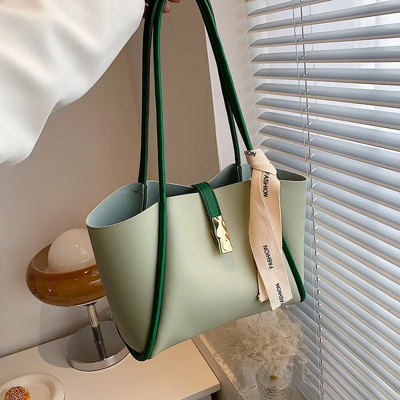 

2-in-1 bags for women 2022 new luxury handbags bolso replica Fashion Retro Handbag Female Shoulder Bag tote bag Clemence bag