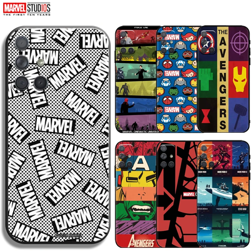 

Marvel Avengers Logo Phone Case For Samsung Galaxy M01 M10 M11 M21 M30 M30s M31 M31s M51 M02 M02s M12 M22 M32 M42 M52 M62 Coque