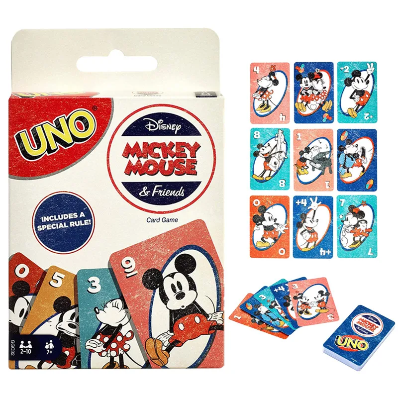 Mattel игры карты Игра Uno Disney Король Лев развлечение включает в себя разноцветные