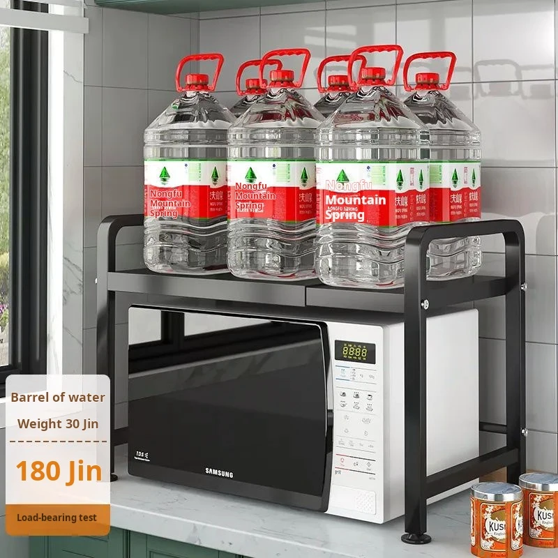 Выдвижная полка для микроволновой печи двухъярусная высота полки кухонный