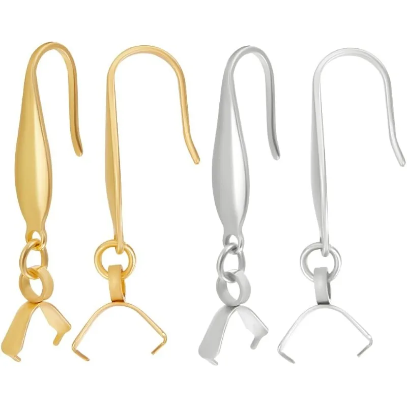 1 коробка 44 шт. ушные провода из нержавеющей стали 2 цвета