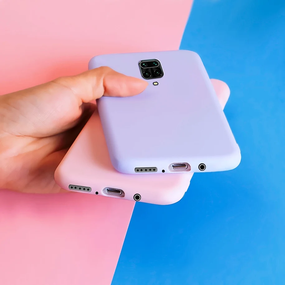 Фото Роскошный жидкий силиконовый чехол для Xiaomi Redmi Note 9 Pro 9s, матовый чехол для Redmi 9 9A 9i 9T 9C NFC Note 9 Pro Max №3