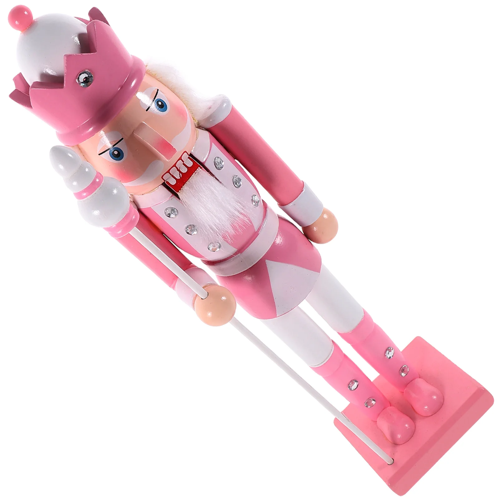 

Christmas Nutcracker Fireplace Decorations Xmas Party Supplies Gift Wood Window Pink