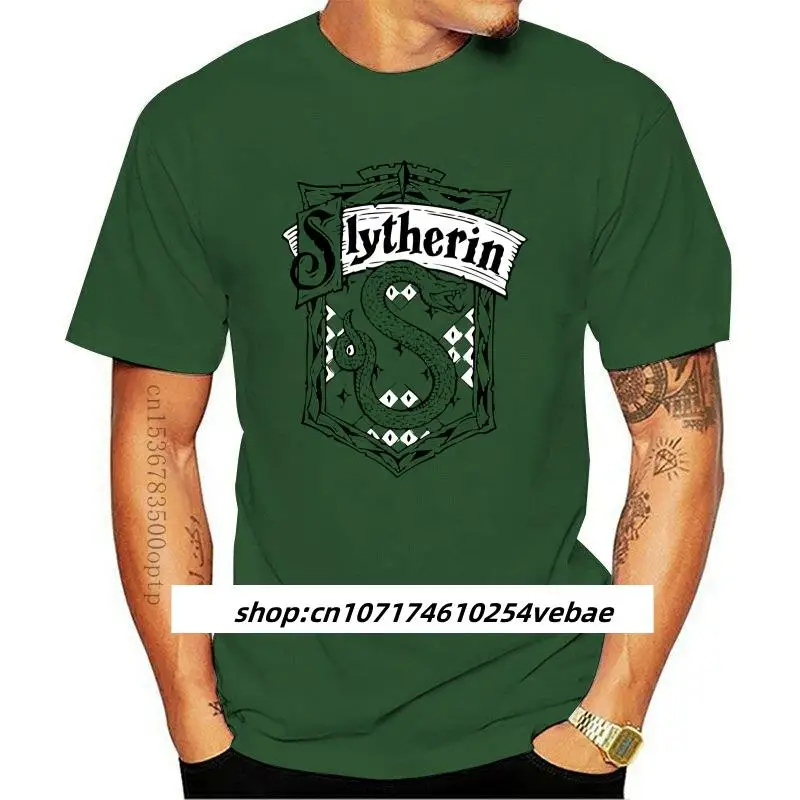 Новая зеленая футболка Slytherin