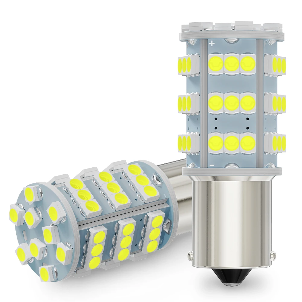 Светодиодные лампы 1156 BA15S P21W P21/5W BAY15D 1157 3157 P27/7W 1210 54SMD, автомобильные поворотники, автомобильные фонари заднего хода, 12 В, 6000 К, белые, 2 шт. Светодиодные лампы 1156 BA15S P21W P21/5W BAY15D 1157 3157 P27/7W 1210 54SMD, автомобильные поворотники, автомобильные фонари заднего хода, 12 В, 6000 К, белые, 2 шт.