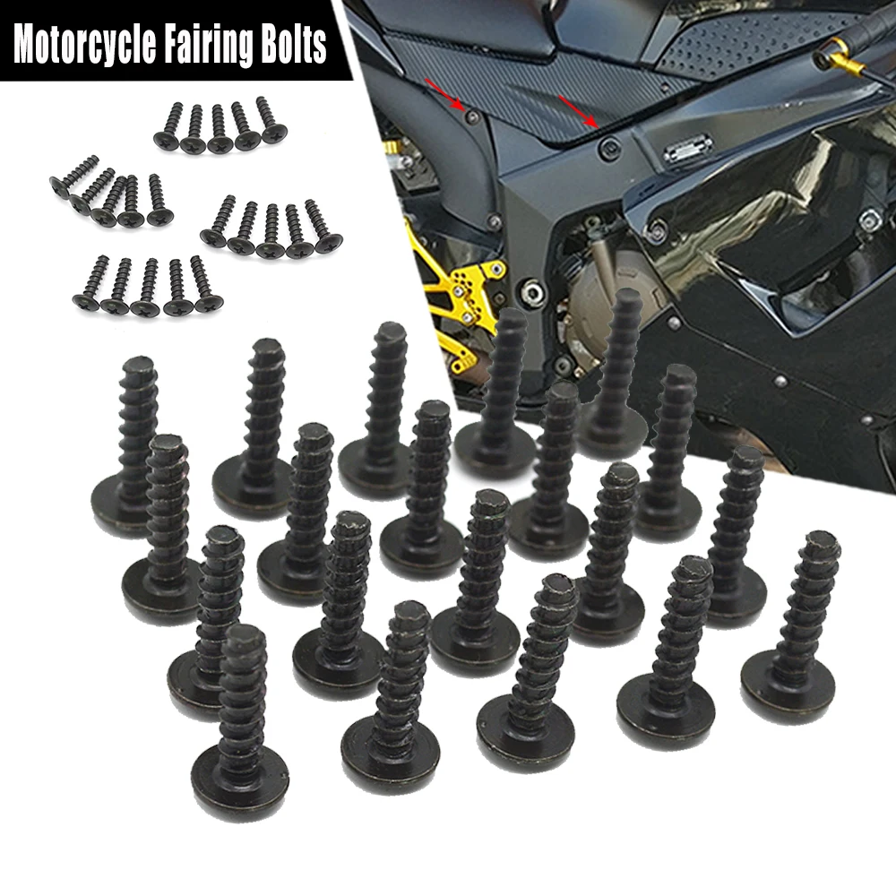 

FOR HONDA CBR125R CBR125RR CBR150R CBR250R CBR250RR CBR300R CBR400 CBR500R CBR600 CBR600F CBR650R Motorcycle Fairing Bolts Screw