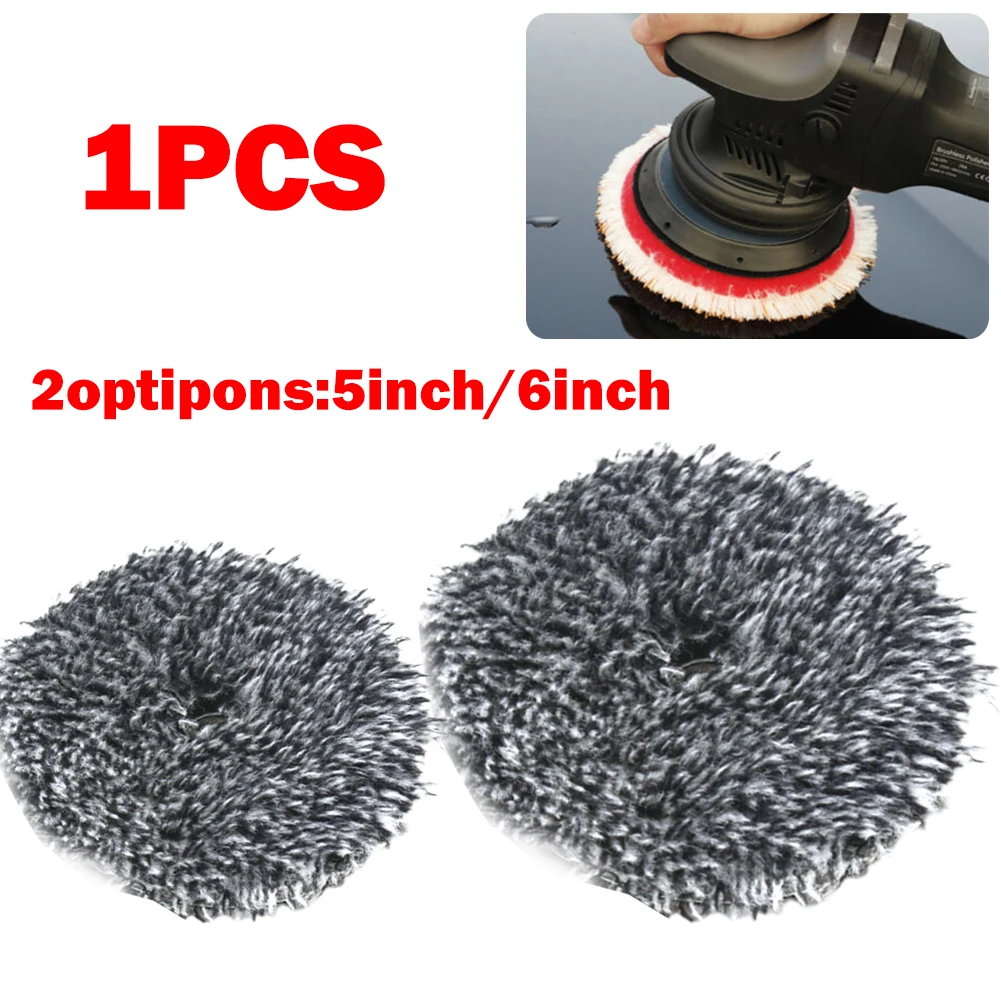 

1 Pc Polishing Pad Microfiber Buffing Wheel 5/6inch Hook&Loop For Car Grinding Compounding Polishing Tools Polisher Accessories