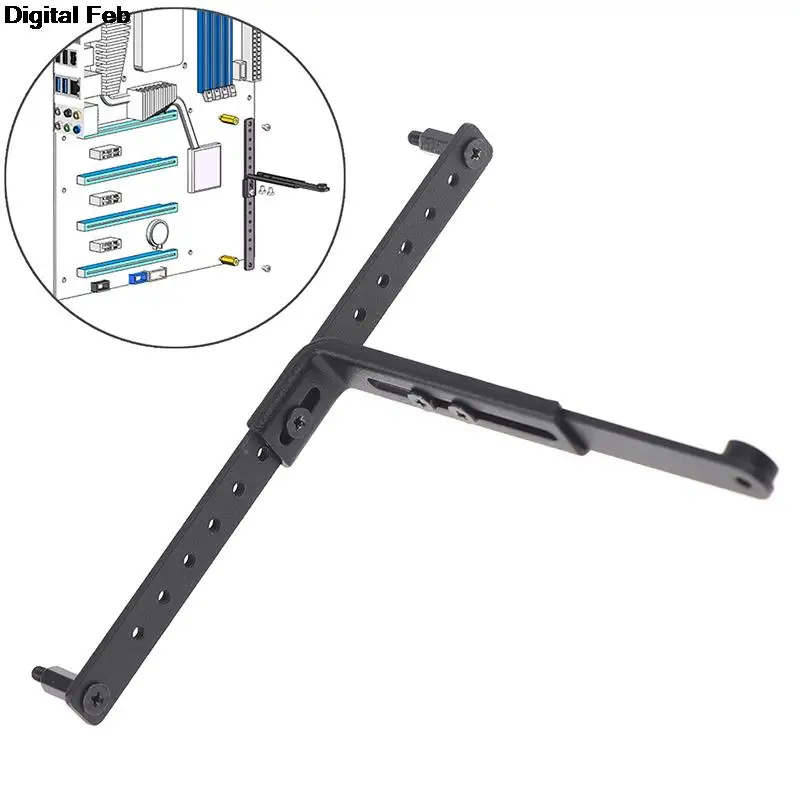 

1 шт., черный Кронштейн для видеокарт с резиновой подкладкой