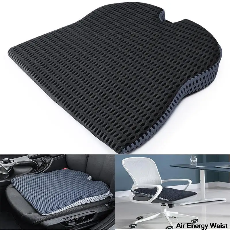 

Universal Car Office Memory Foam Seat Cushion Soft And Breathable Butt Mat Protection Of Lumbar Spine Slow Rebound Non-slip Pad