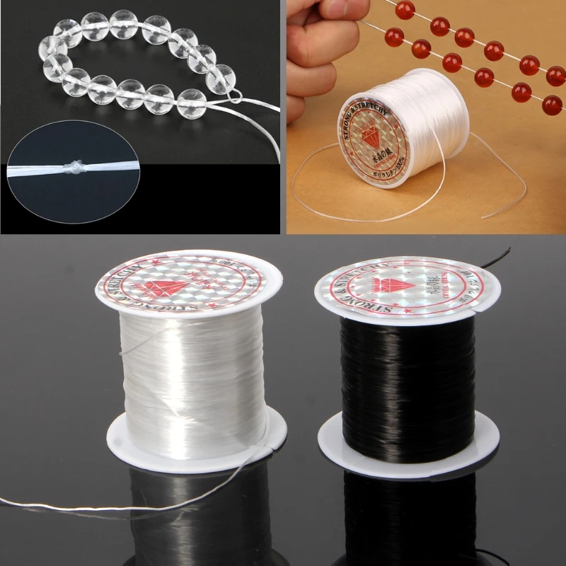

Stretchy String for Bracelets 0.8mm Elastic String Stretch Cord Jewelry Bead 40GB