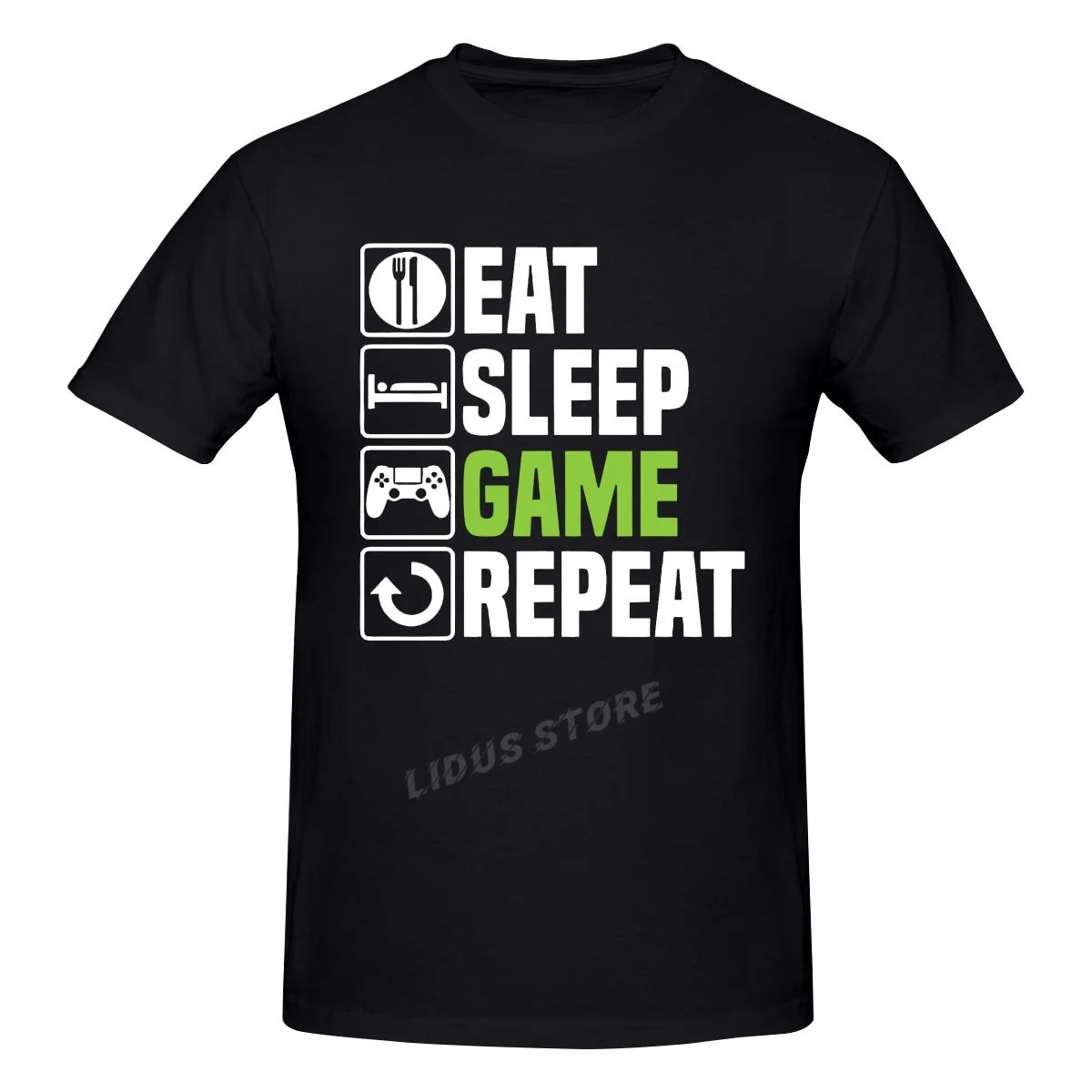 2022 модная повседневная игровая футболка с надписью Eat Sleep Game уличная одежда в