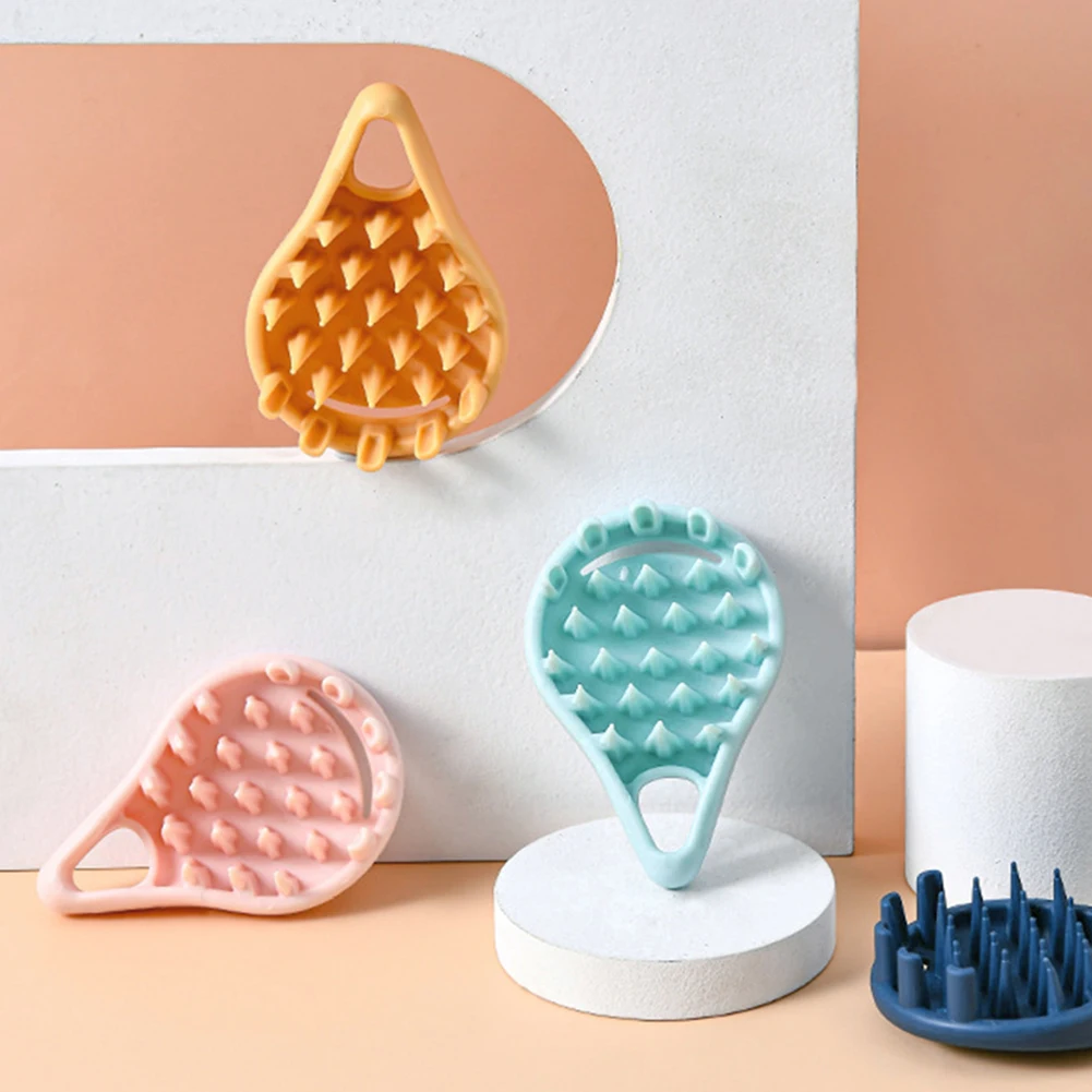 

Силиконовая щетка для мытья волос и массажа головы