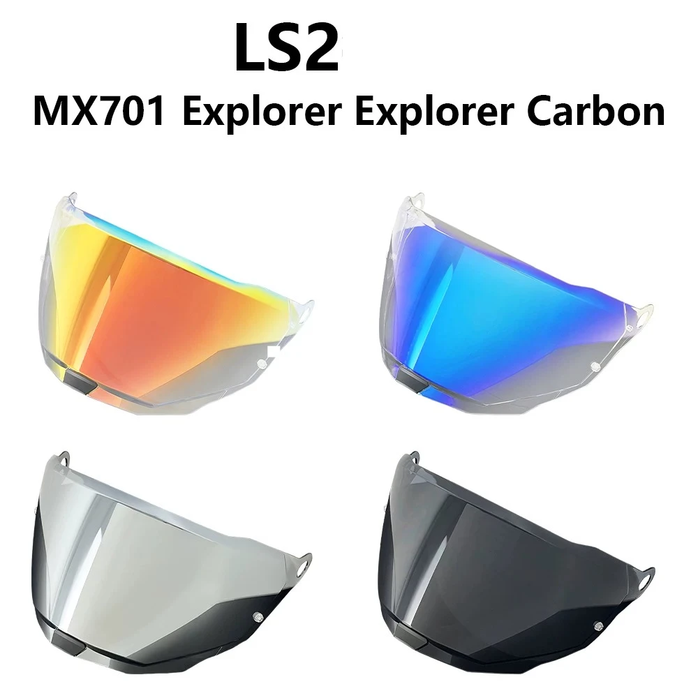 Фото Сменный визор для мотошлема внедорожного типа, совместимый с MX701 Explorer Explorer Carbon, запасная линза №1