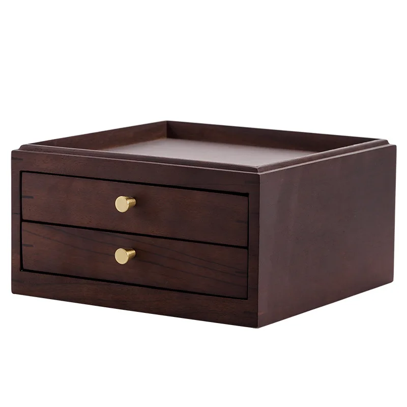 

Коробка для хранения орехового чайного торта, многоярусный поднос с выдвижными ящиками, чайный поднос можно складывать с чайной коробкой п...