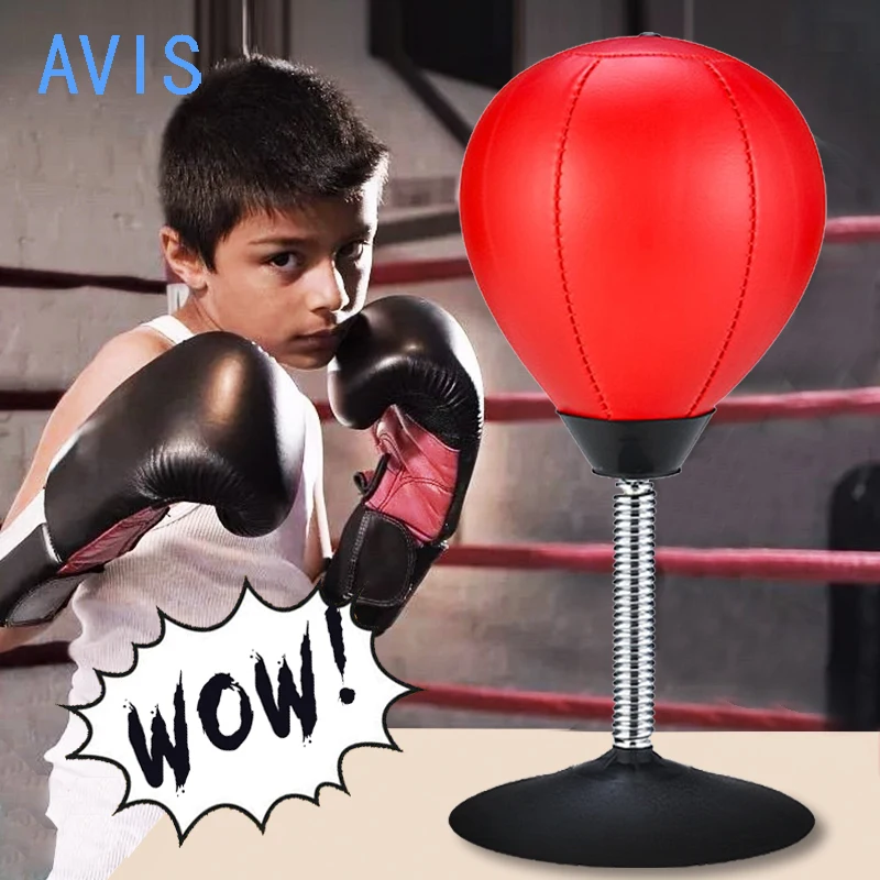 

Desktop Punching Bag Stress Buster Relief Free Standing Desk Table Boxing Punch Ball Suction Cup Reflex Strain and Tension Toys