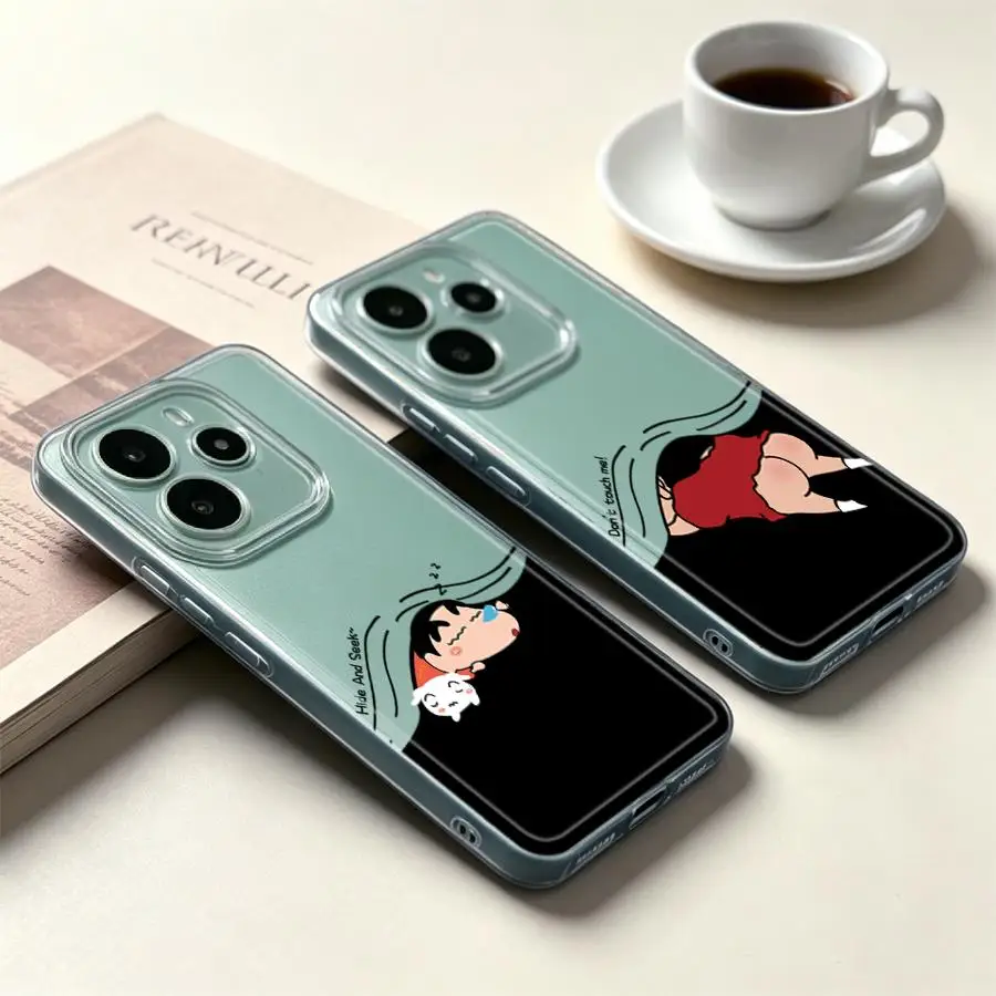 Фото Мягкий чехол для телефона с рисунком Shin-ChanS для Xiaomi Redmi Note 15 10S A4 9 10 11S 13C 14C 11 12S Note 13 14 Pro Plus 12 №1