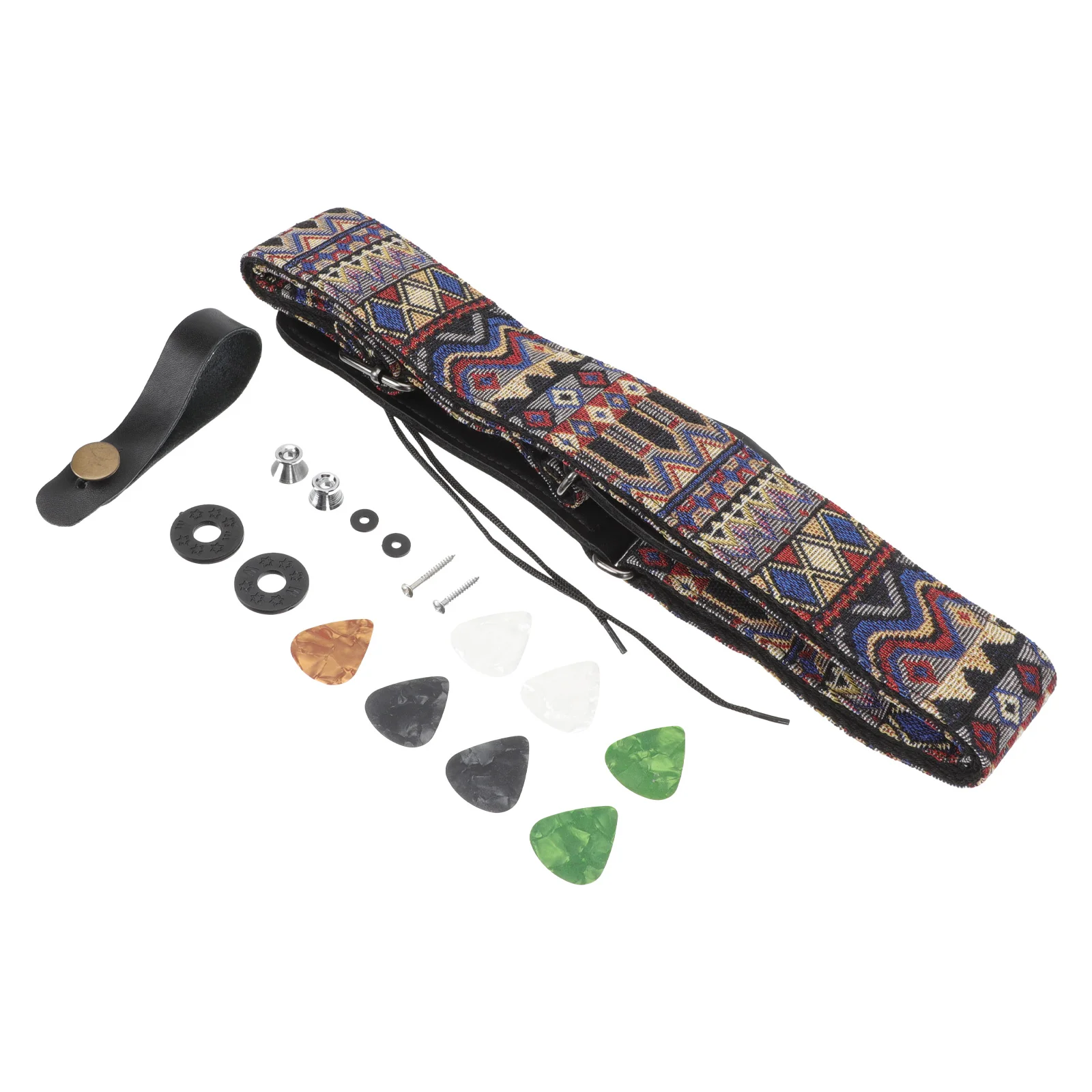 

1 Set Bohomian Guitar Strap Guitar Shoulder Straps Guitar Shoulder Strap Folk Guitar Strap Polyester Guitar Straps