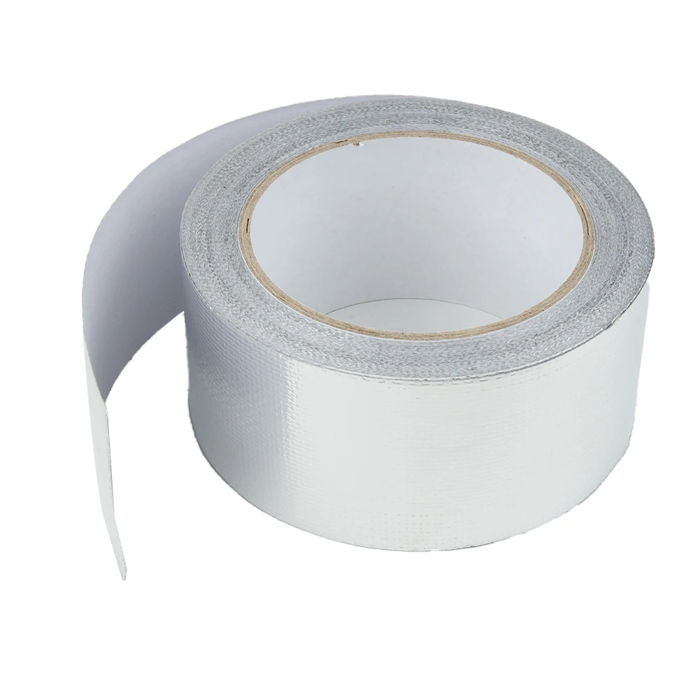 

1 Roll Silver Exhaust Heat Wrap Manifold Downpipe High Temp Bandage Tape 20M*5cm Thermo-heat Tape UV Degradation