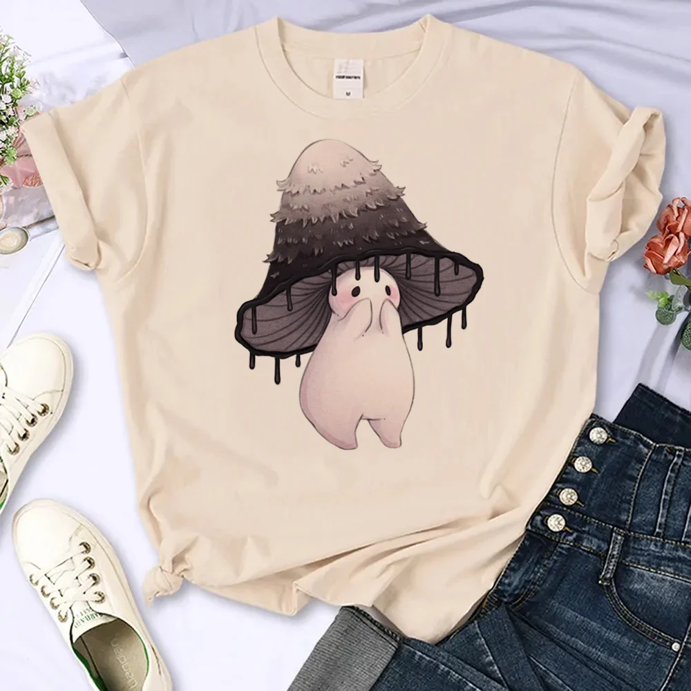 

Cottagecore Mushroom top women funny harajuku streetwear t shirt girl streetwear designer comic clothing