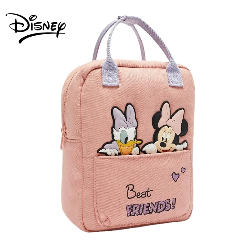 Disney Kids Backpack for Girl Children Minnie Mouse School Bag Canvas Cute Kindergarten Baby Backpack Toddler Free Shipping