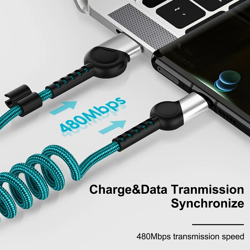 Выдвижной Автомобильный Кабель USB Type-C 2 А для Xiaomi Samsung S10 9 OnePlus быстрая зарядка 4 0
