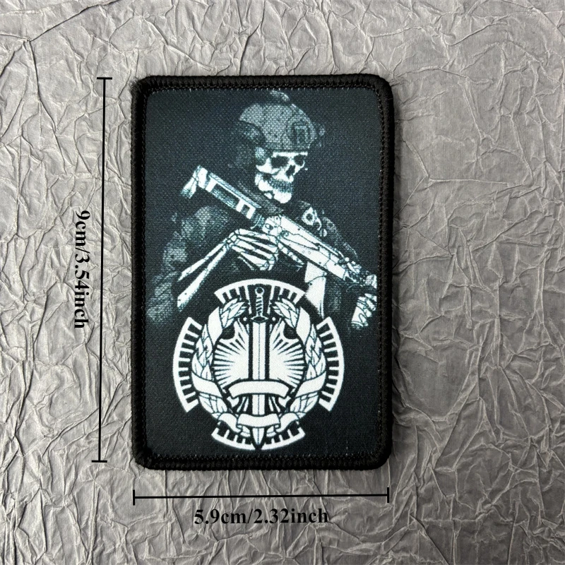 Тактические значки морального моря Thunder нашивка с черепом на одежде нарукавная