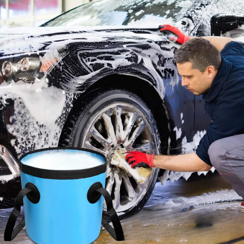 Складное ведро портативное уличное дорожное складное для воды чаша мойки