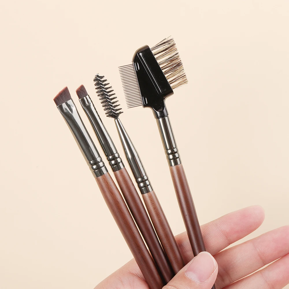Набор кистей Bethy Beauty для макияжа глаз двухсторонняя Расческа подводки и