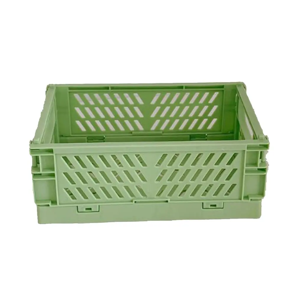 

Foldable Storage Basket Sundries Cosmetic Container Stackable Organizer Desktop Holder Organizing Case Drawer Organizer Bin