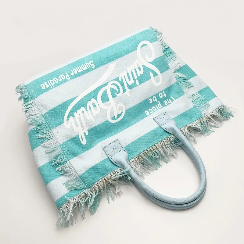 SAINT BARTH новая женская большая вместительная сумка для отдыха и туризма в полоску