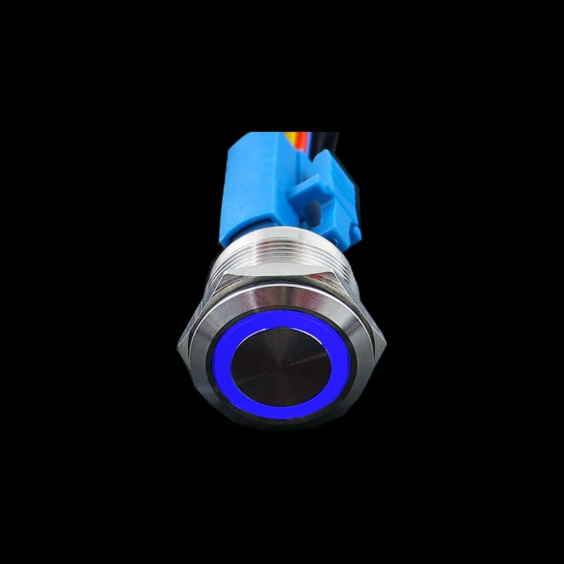 

Металлический кнопочный переключатель с самоблокировкой 16 мм со светодиодной подсветкой