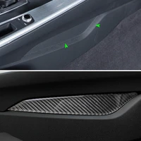 real carbon fiber car center gear shift control panel stall side cover trim for audi a4 b9 a4l 2017 2018