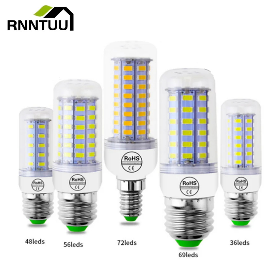 

220V GU10 Led Lamp Bulb E27 Led Candle Light Bulb E14 Corn Lamp G9 Led 3W 5W 7W 9W 12W 15W Bombilla B22 Chandelier Lighting 240V