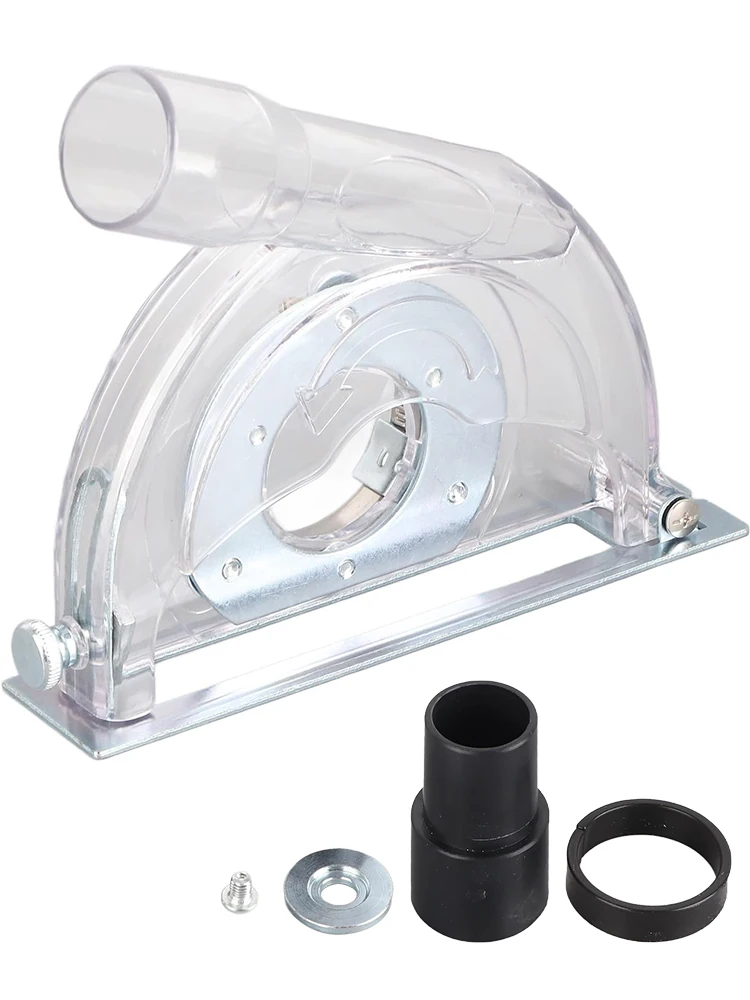 Пылесборник, режущий щиток, подходит для угловой шлифовальной машины 4-5 дюймов диаметром 3/4/5 дюймов с лезвиями пилы, прозрачный пылезащитный чехол для шлифования