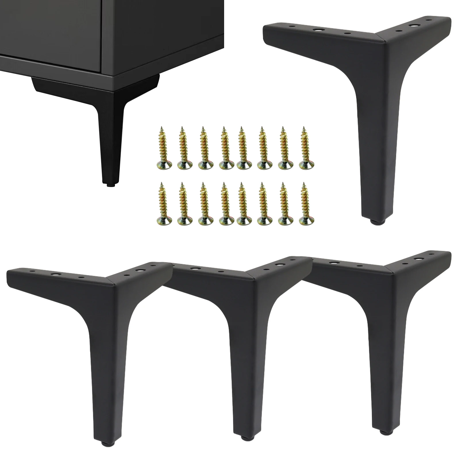 

4 шт., Т-образная стойка для шкафа, из холоднокатаной стали