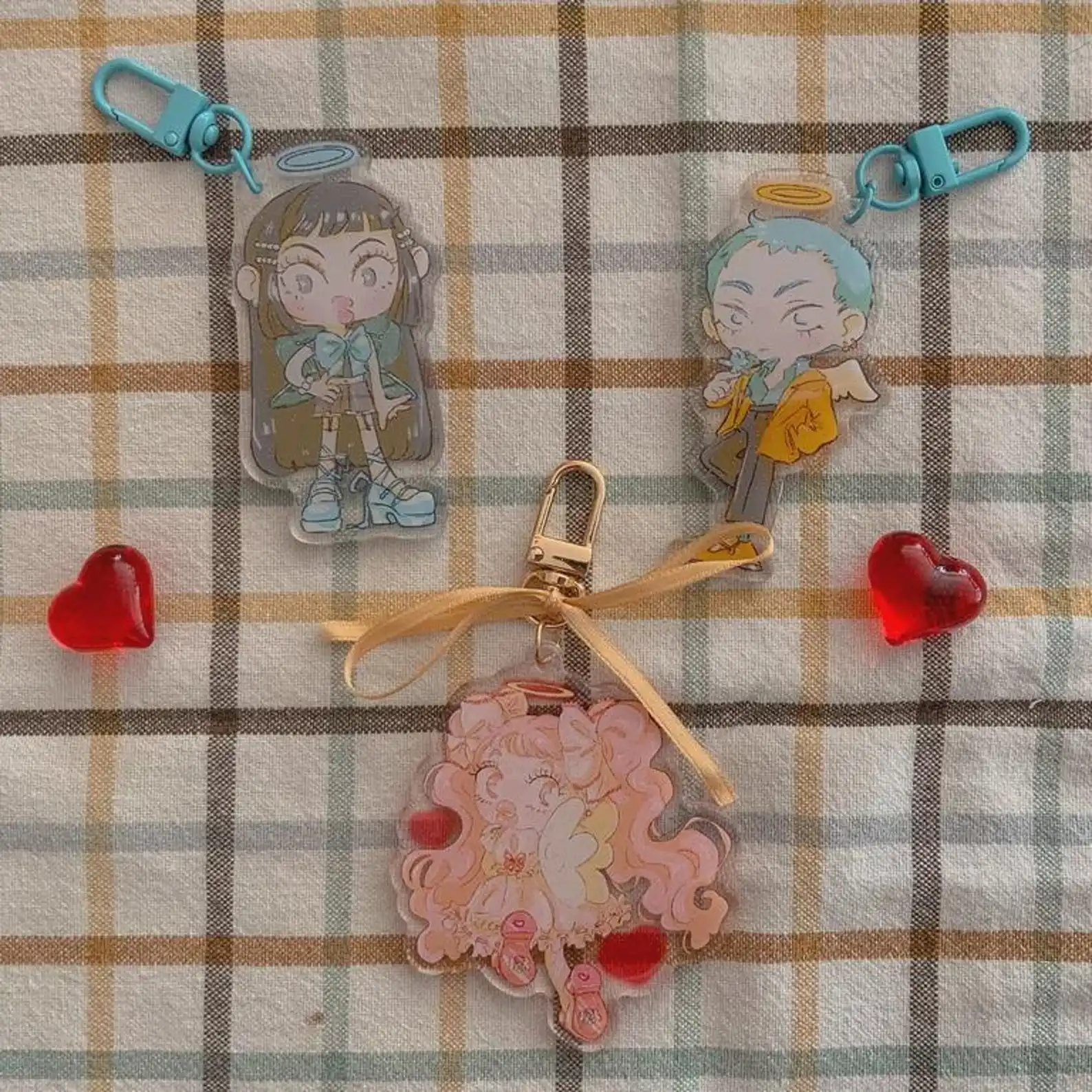 Фото Брелоки PARAKISS, Paradise Kiss, Мивако Сакурада, Джордж, Юкари Хаясака, Ай Язава, Happy Berry, акриловые подвески №1